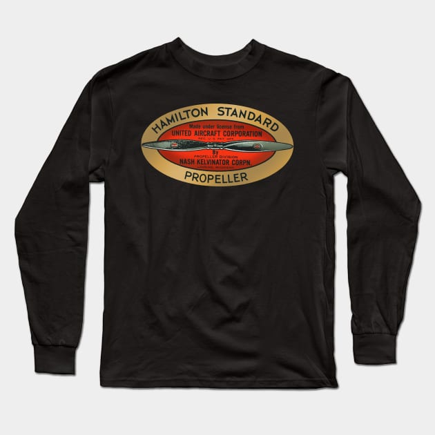 Hamilton Standard Propellors Long Sleeve T-Shirt by Midcenturydave